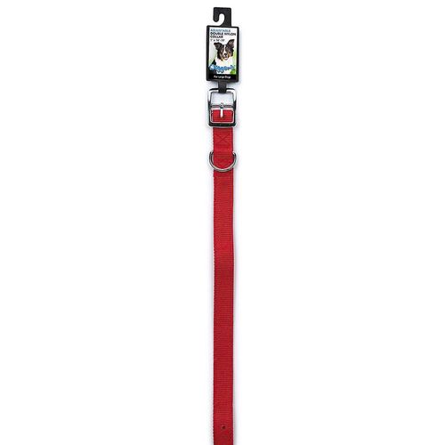1" x 18" Double Nylon Collar, Red