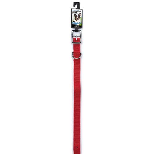 1" x 24" Double Nylon Collar, Red