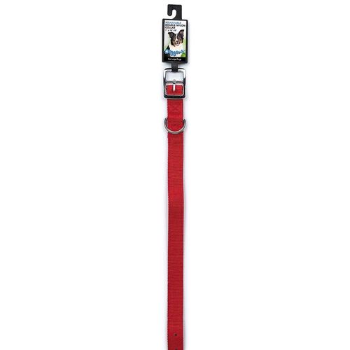 1" x 26" Double Nylon Collar, Red