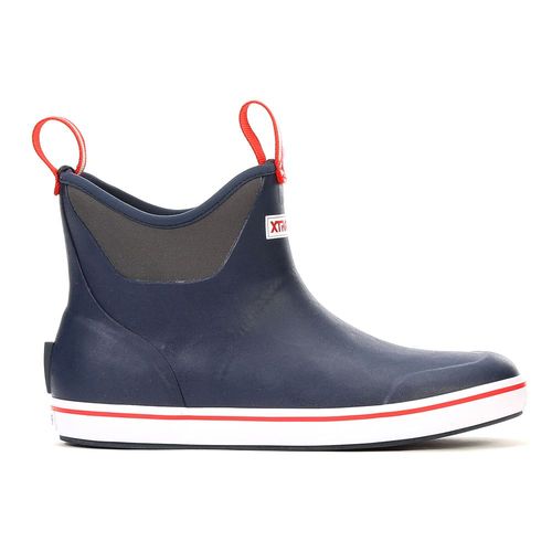 Men's XtraTuf 6" Ankle Deck Boot, Navy, Size 8