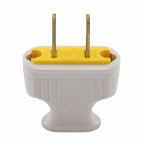 Eaton White Thermoplastic Straight Blade Plug