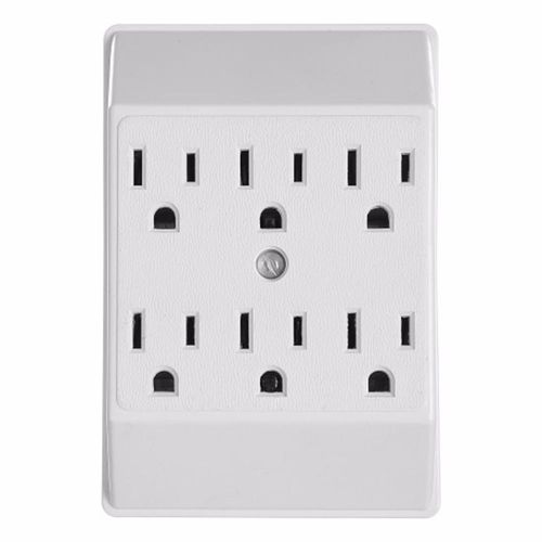 Eaton 6-Outlet Tap, 15A 125V, White