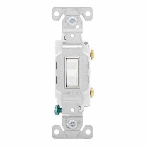 Eaton 20A Commercial Grade Toggle Switch - White