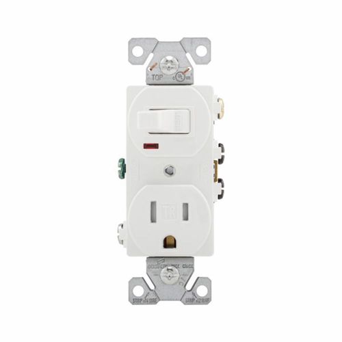 Eaton Tamper Resistant Combination Switch - White
