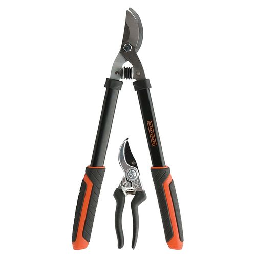 Black & Decker 21" Bypass Lopper, " Pruner Set
