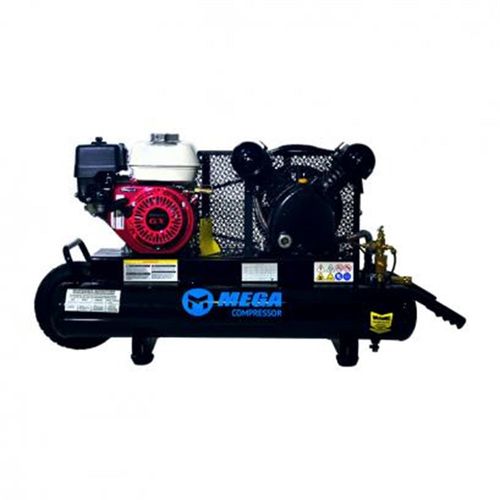 Mega Power Air Compressor, 5.5 HP Honda Twin Tank Wheelbarrow 10-Gallon (150 Max PSI)