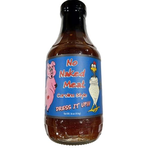 No Naked Meat BBQ Sauce Carolina Style (16 Oz. Bottle)