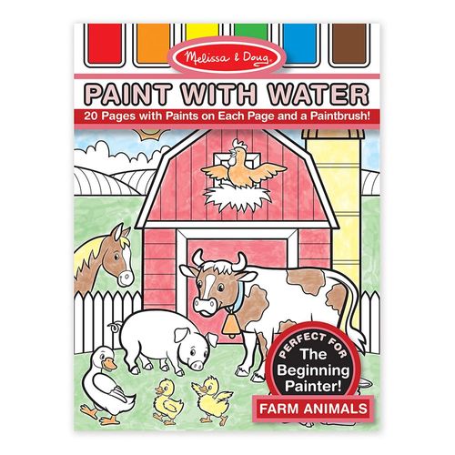 Farm Animals Paint With Water Kids Art Pad 3+ Melissa & Doug