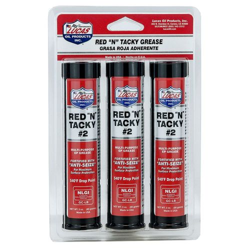 Lucas Oil Products RED N TACKY GREASE 3PK