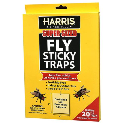 Harris Super Sized Fly Sticky Traps (20 Pack)