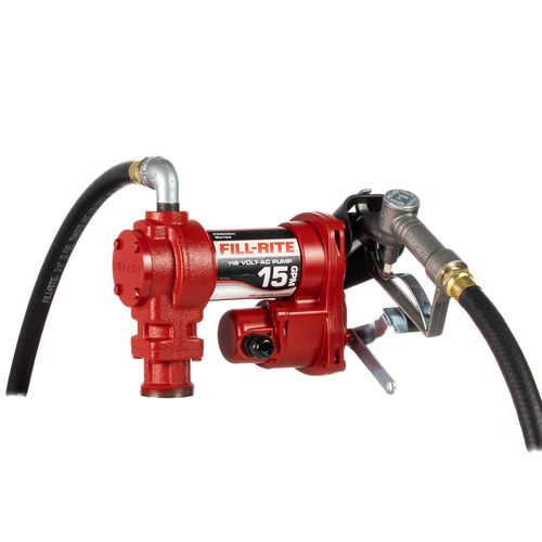 FILL-RITE 115V AC Transfer Pump 15 GPM with 3/4" X 12' Hose