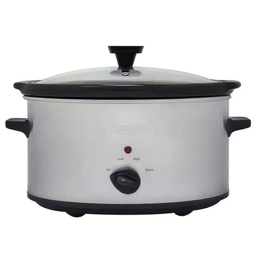NESCO 6 Quart Stainless Steel Analog Slow Cooker