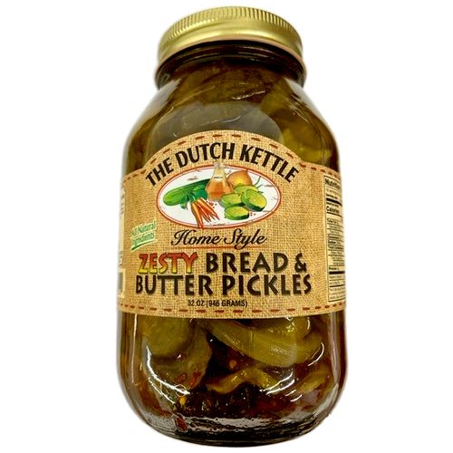 The Dutch Kettle Zesty Bread & Butter Pickles 16 oz