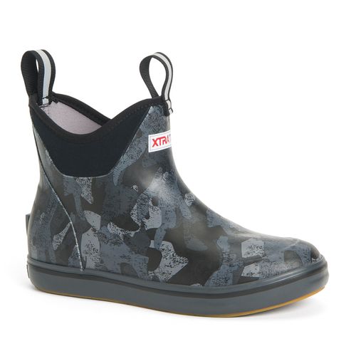 XTRATUF 6" Women's Ankle Deck Boot, Black Camo, 6