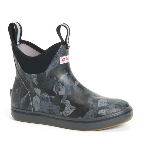XTRATUF 6" Women's Ankle Deck Boot, Black Camo, 7