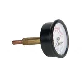 Utica-Dunkirk 1260006SP Temp/Pressure Gauge 70/320°F 1/4″ NPT 0–75 PSI 2″ Shank