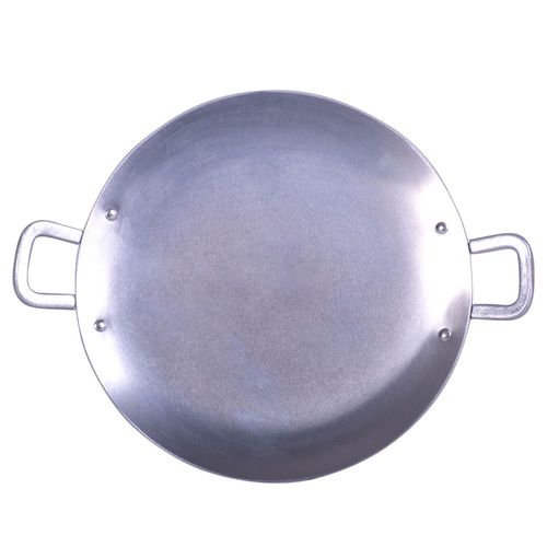 Alsasa 11" Aluminum Comal Skillet with Cast Aluminum Handles