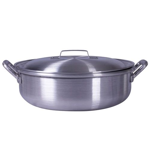 Alsasa 17 Quart Aluminum Rice Cooker With Lid and Handles