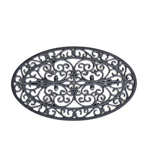 Oval Shape Rubber Entry Mat