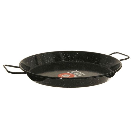 La Paella 14" Enameled Steel Paella Pan with Handles