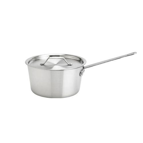 Thermalloy 1.5 Quart Standard Weight Tapered Aluminum Sauce Pan with Lid