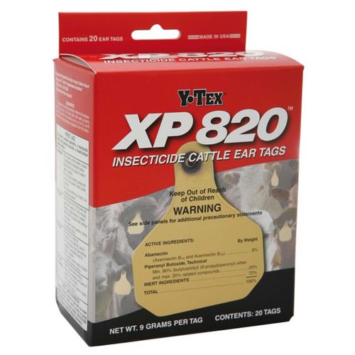 Y-Tex XP 820 Insecticide Cattle Ear Tags (20 count)