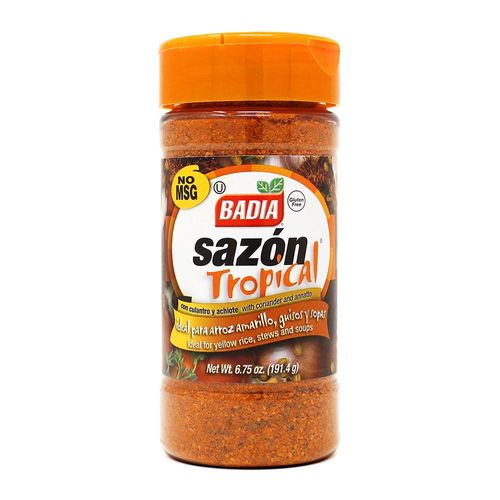 Badia Sazon Tropical with Coriander and Annatto 6.75 Ounces