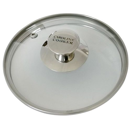 Carolina Cooker 6" Tempered Glass Lid with Stainless Steel Knob
