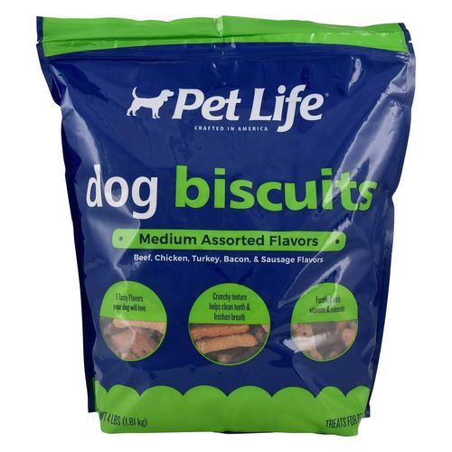 Pet Life Dog Biscuits Medium Assorted 4 lb.