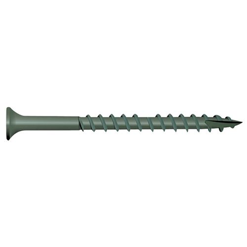 Screw Deck Star Drive #9 Green 3 in.