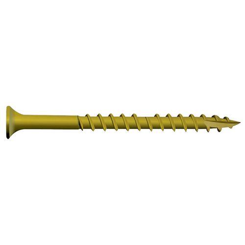 Screw Deck Star Drive #9 Yellow 3 in.