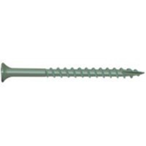 Screw Deck Star Drive #7 Green 1-1/4 in.