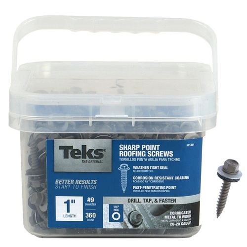 Screw Roof Sharp Point #9 1 in. (360 Pack)