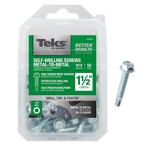 Screw Self-Drilling Metal-To-Metal 3/8 in. Hex 1-1/2 in. (50 Qty.)