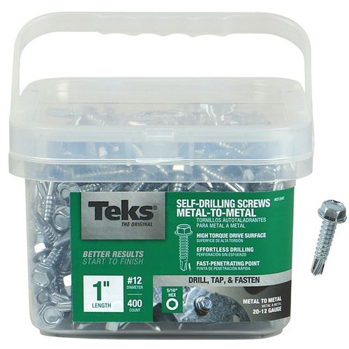 Screw Self-Drilling Metal-To-Metal 5/16 in. Hex 1 in. (400 Qty.)