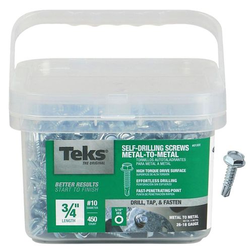 Screw Self-Drilling Metal-To-Metal 5/16 in. Hex 3/4 in. (450 Qty.)