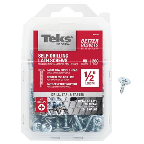 Screw Lath Self-Drilling #8 1/2 in. (260 Qty.)