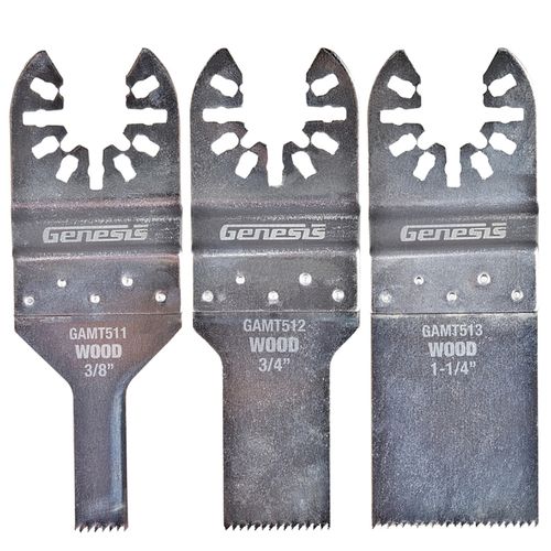 Genesis 3-Piece Assortment Flush-Cut Blades GAMT501
