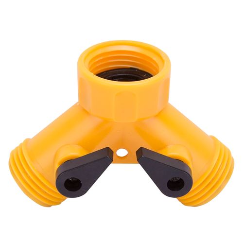 Plastic Two-Way Y-Connector with Shut-Off Valves GC5113L