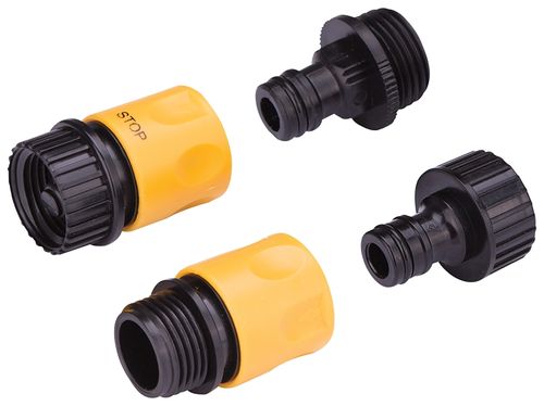 4-Piece Plastic Hose Connector Set GC520+GC540+GC522