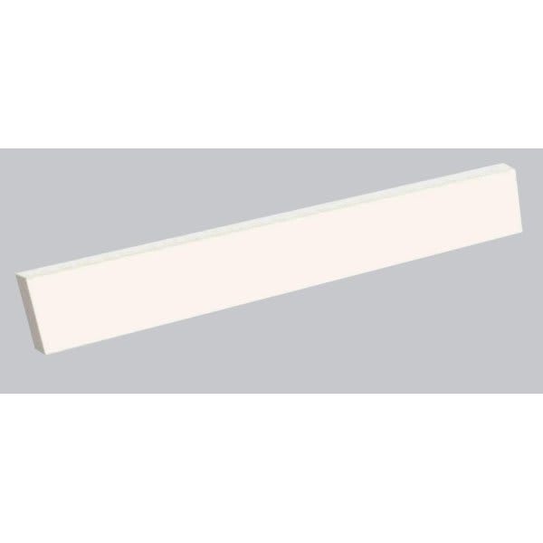 Swan White Solid Surface Side Splash 21-1/4" X 3" X 3/8"