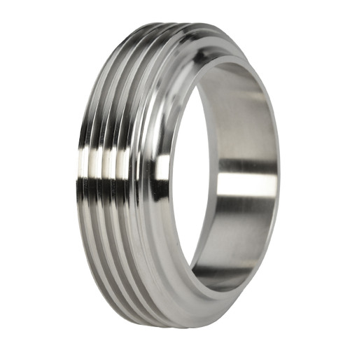 Wayland Ind. W615TRF Long Threaded Bevel Seat Ferrule 316L Stainless Steel