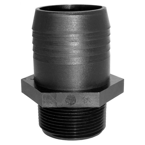 Nylon Hose Barb, 1-1/4 In. MPT x 1-1/4 In. HB
