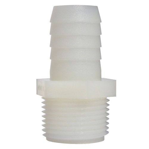 Straight Fitting 1-1/4" Male NPT x 1-1/2" Hose Barb