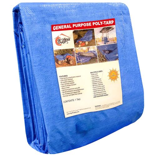 10 x 12 Poly Tarp, Blue