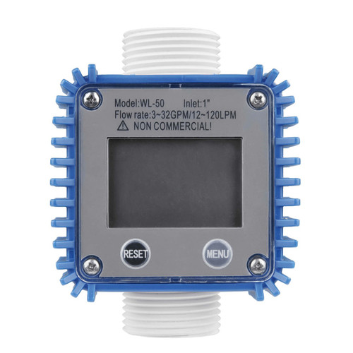 GPI 180110-01 Turbine Flow Meter with Battery-Powered Display, Polyamide Body for DEF