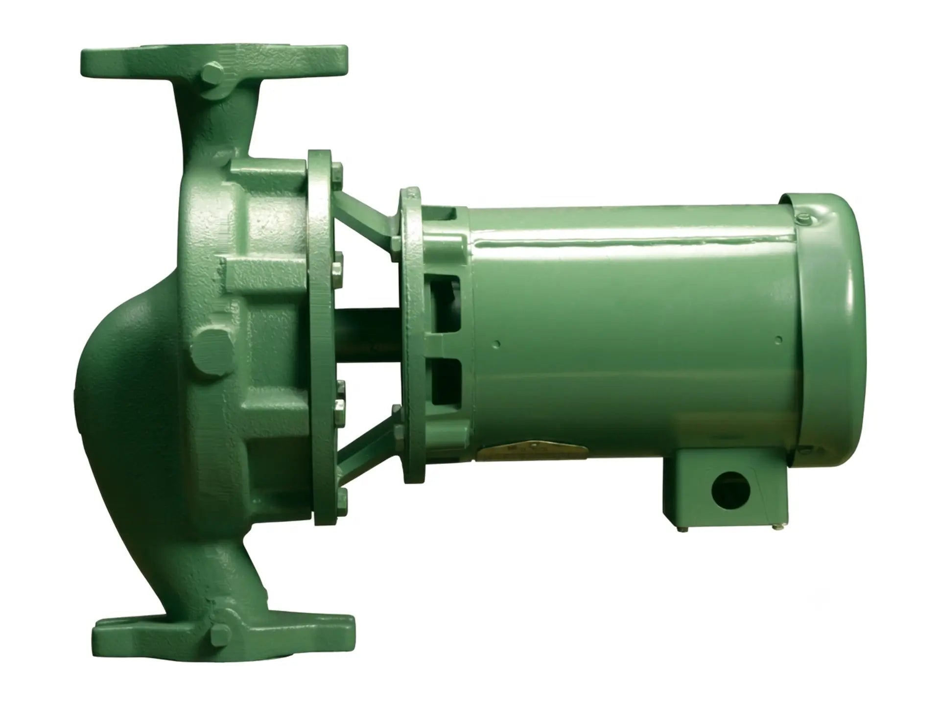 Taco 1911 Close-Coupled In-Line Pump, 1-1/2" Suction, 1-1/2" Discharge, 4-3/4" Impeller, TEFC Motor, 0.5HP, 1750RPM, 230-460V