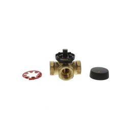 Danfoss 193B-1502 3-Way 3/4" Rotary Valve DZR Brass 7.3 Cv
