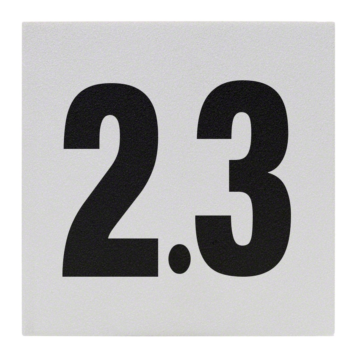 2.3 Ceramic Skid Resistant Tile Depth Marker 6 Inch x 6 Inch with 4 Inch Lettering