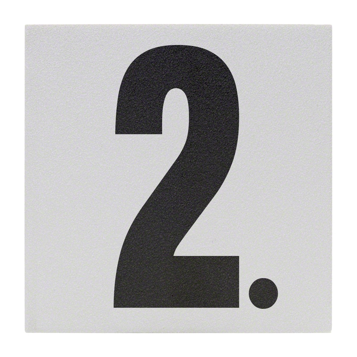 2. Ceramic Skid Resistant Tile Depth Marker 6 Inch x 6 Inch with 5 Inch Lettering